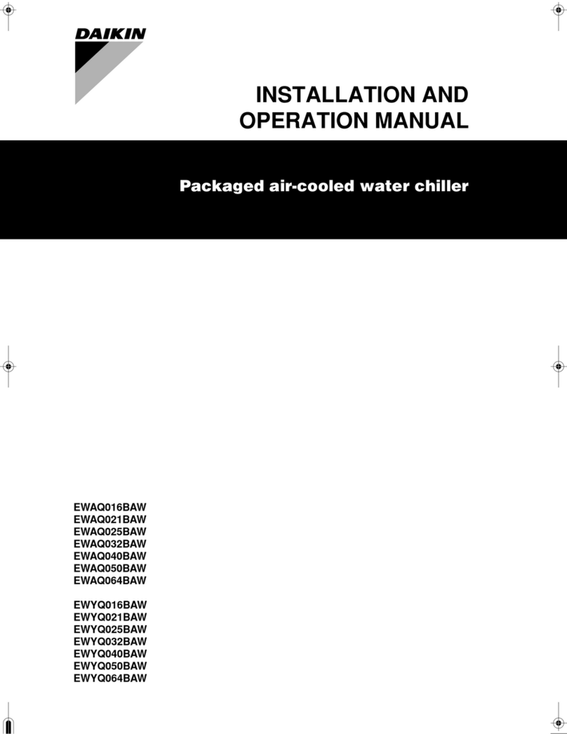 Daikin EWAQ016BAW Installation and operation manual