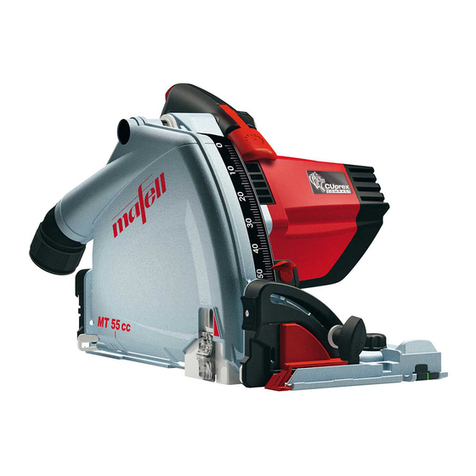 Mafell MT 55 cc Operating instructions and spare parts list