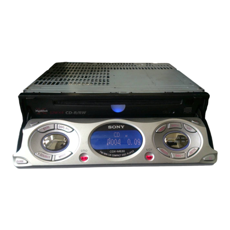 Sony CDX-M630 User manual