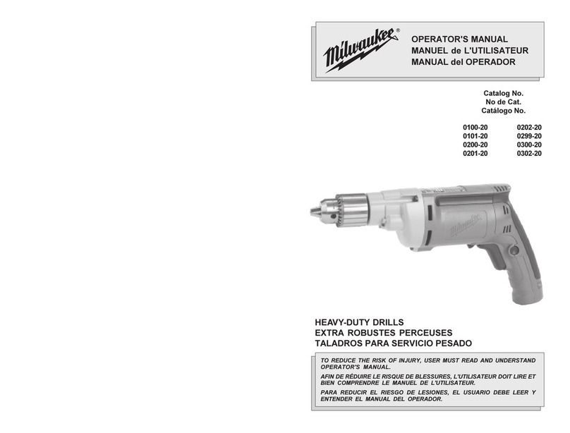 Milwaukee 0100-20 User manual