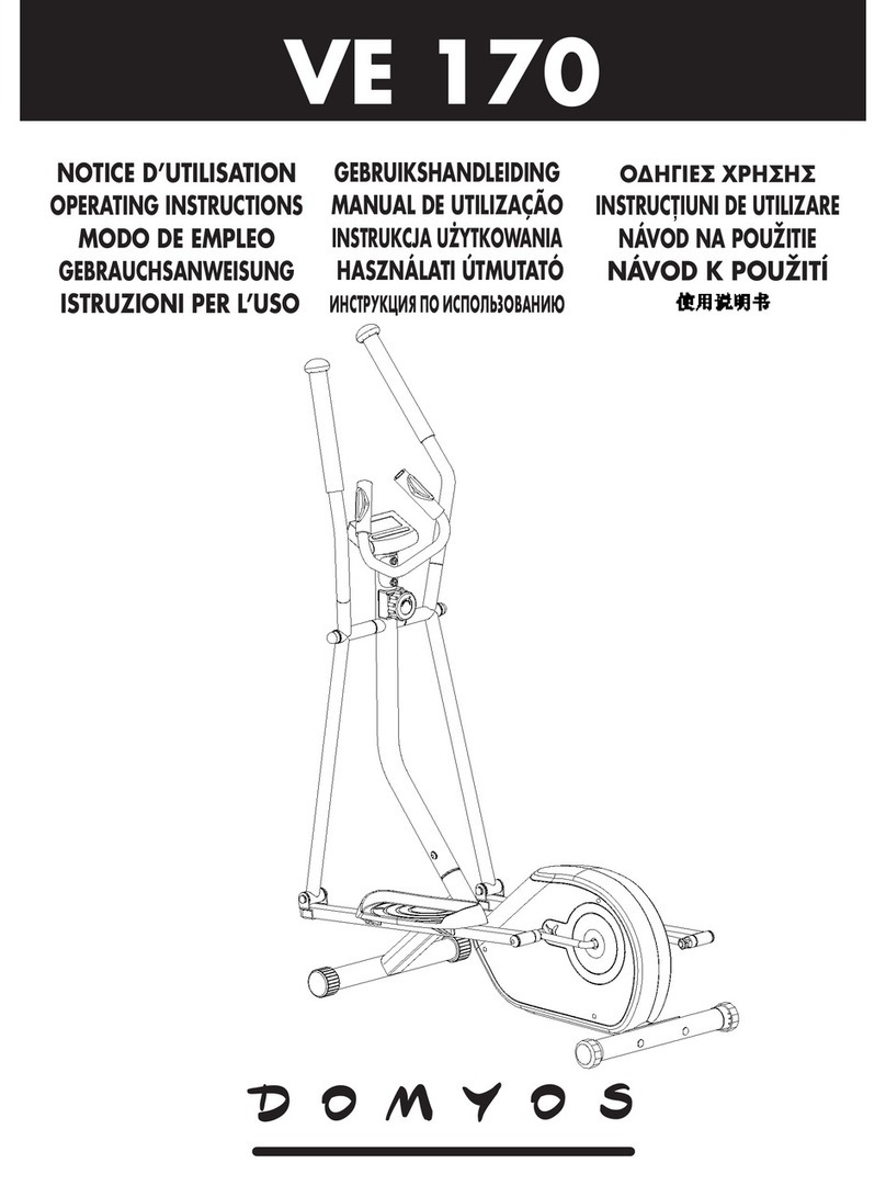 Domyos VE 170 operating instructions