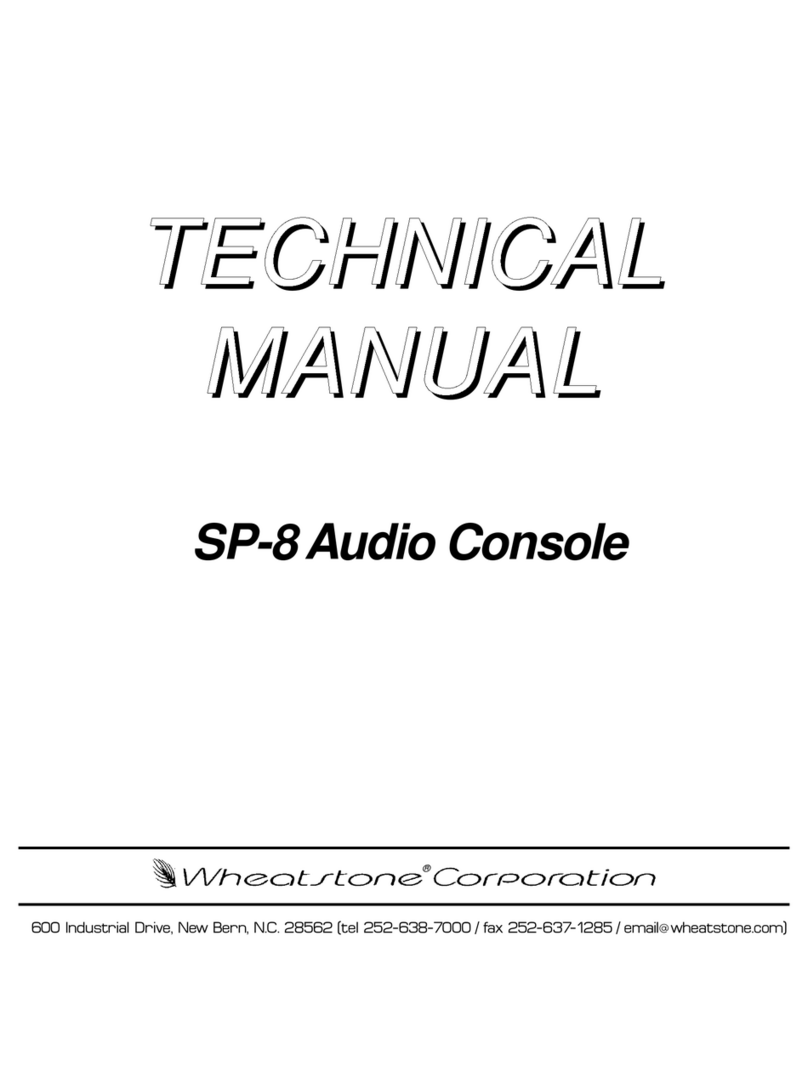 Wheatstone SP-8 User manual
