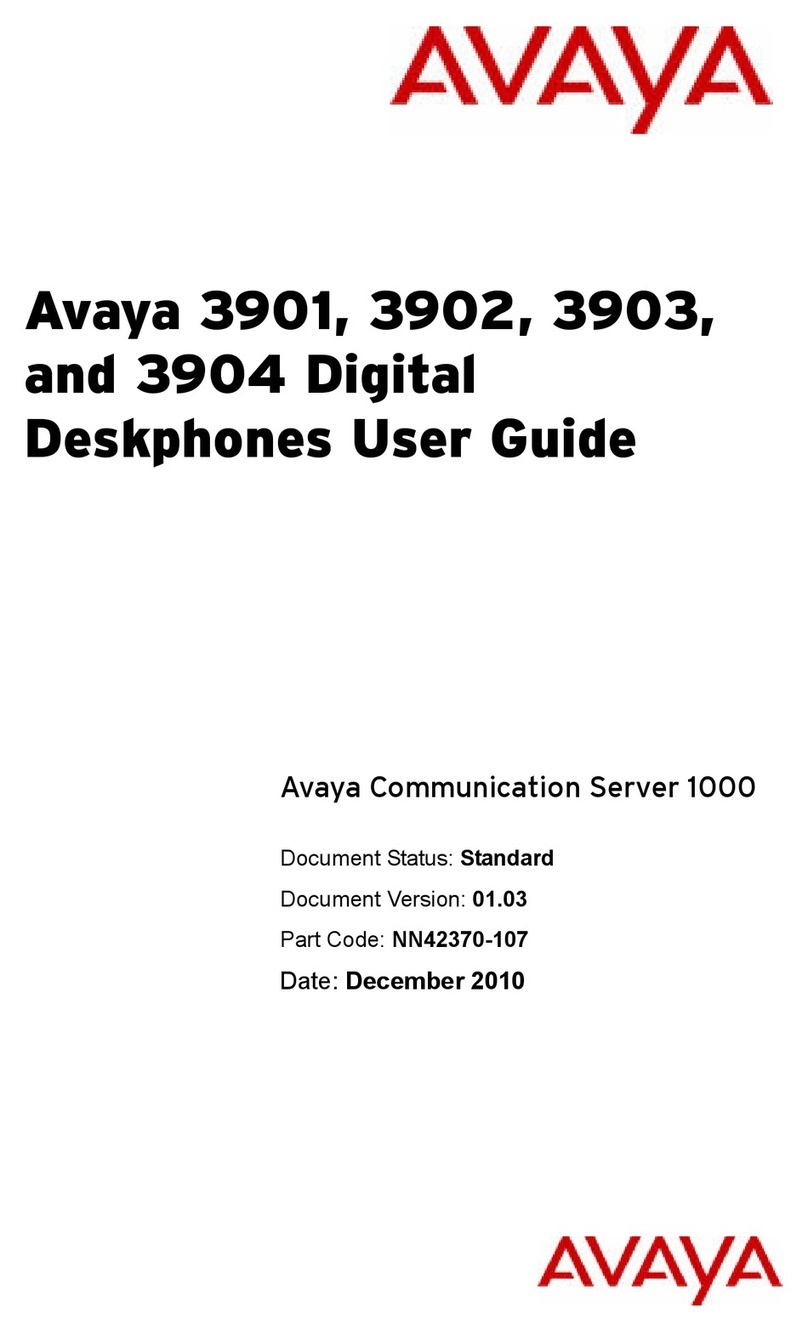 Avaya 3901 User manual