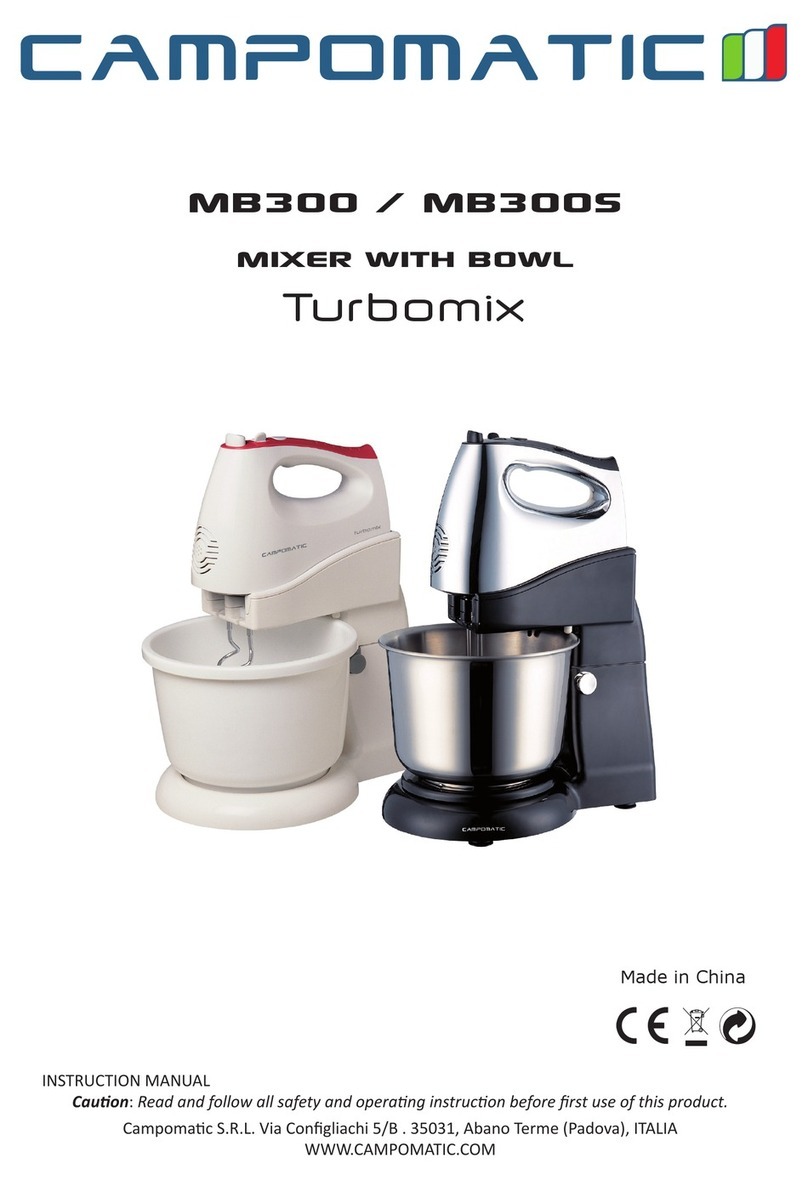 Campomatic Turbomix MB300 User manual