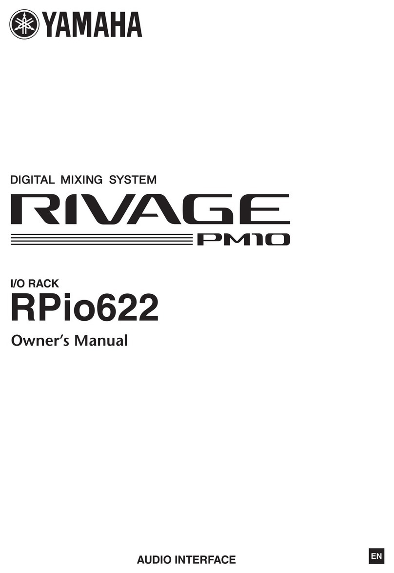 Yamaha RIVAGE PM10 owner's manual