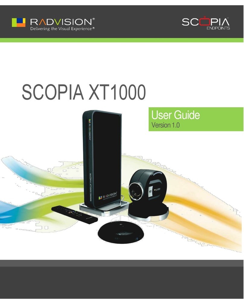 RADVision Scopia XT1000 user guide