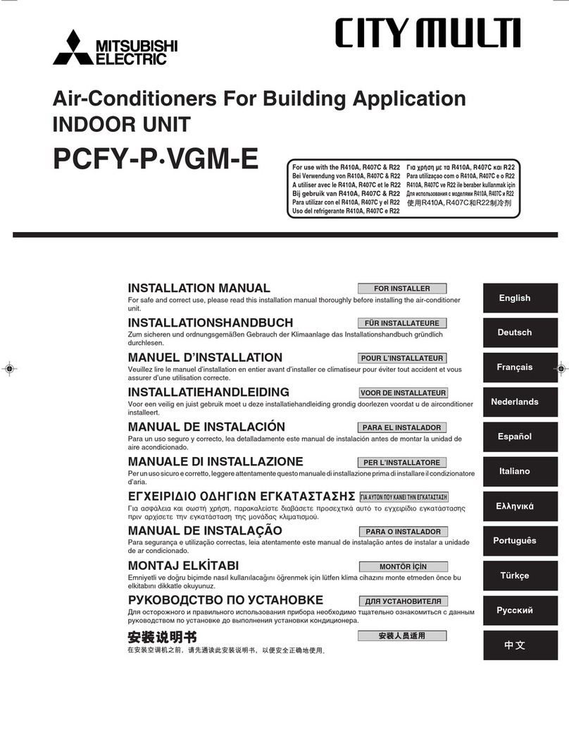 Mitsubishi Electric PCFY-P VGM-E User manual