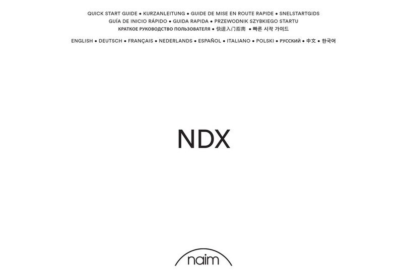 NAIM NDX - quick start guide