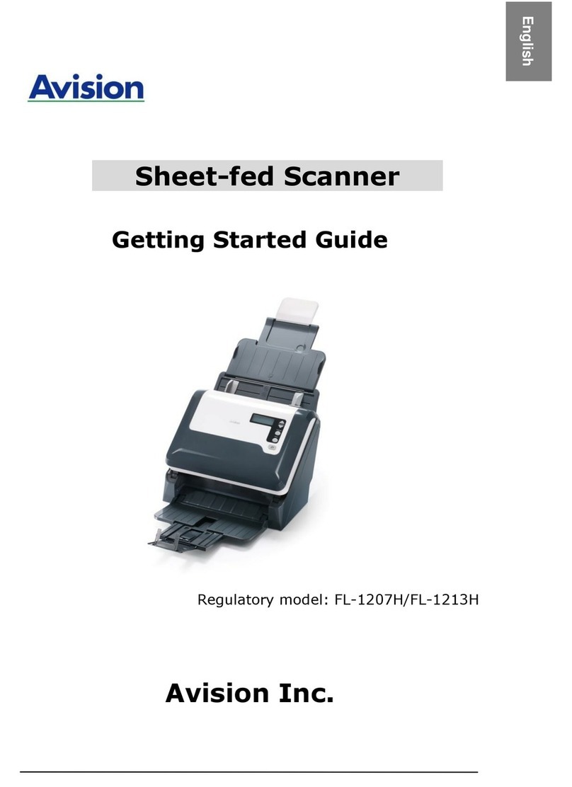 Avision FL-1207H Getting started guide