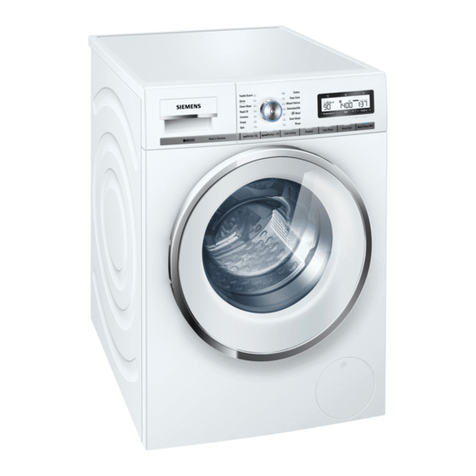Siemens WM16Y590GB Instruction manual and installation instructions