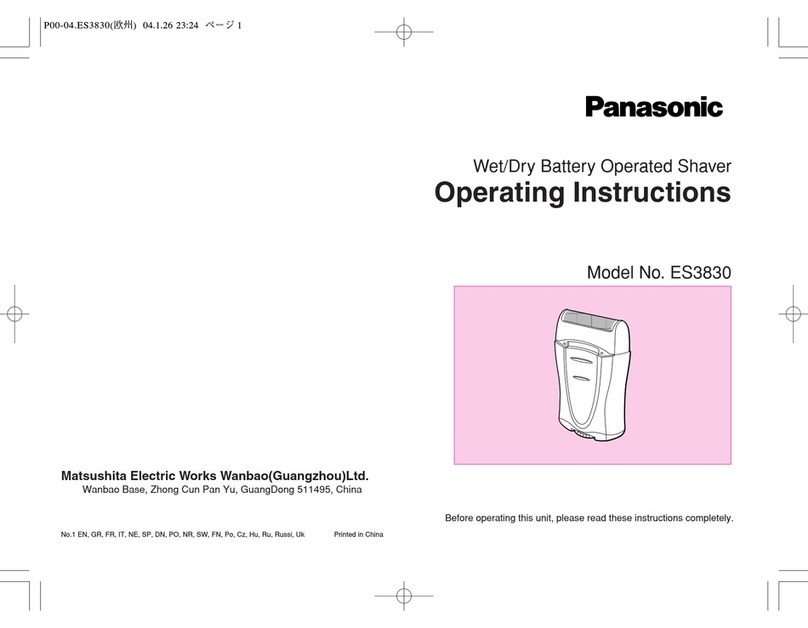 Panasonic ES3830 operating instructions