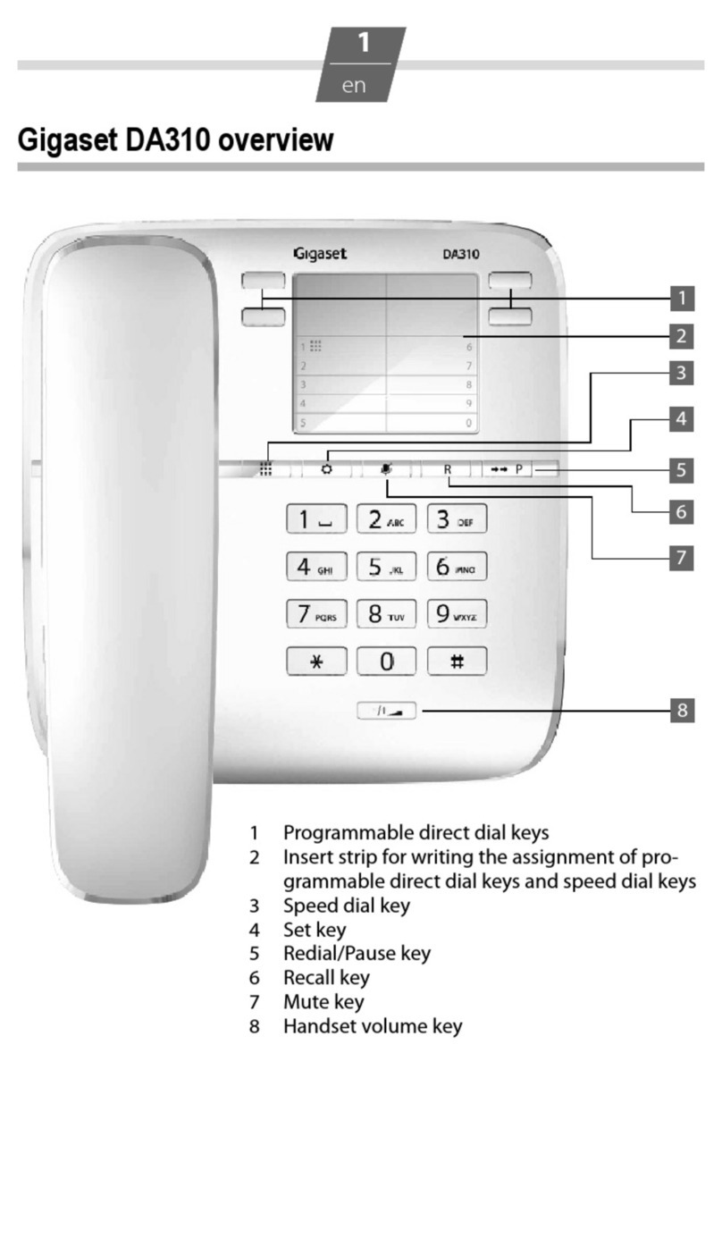 Gigaset DA310 Overview guide