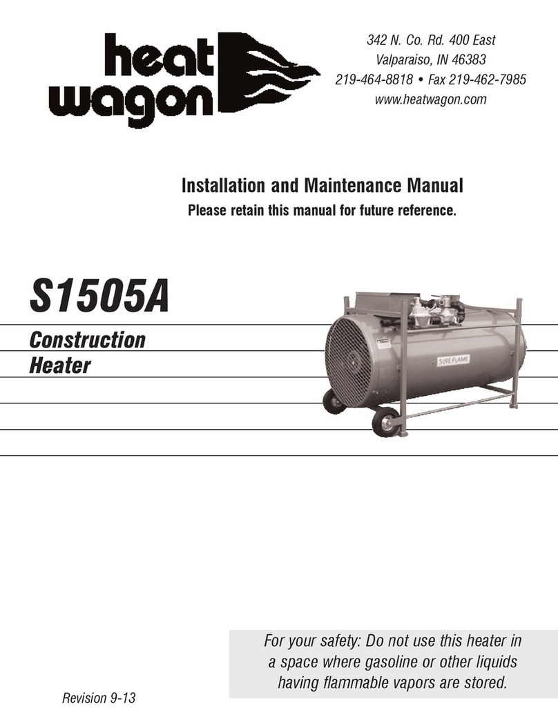 Heatwagon S1505A Installation and maintenance manual