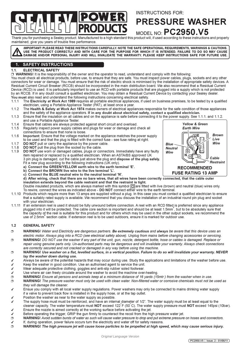 Sealey PC2950.V5 User manual