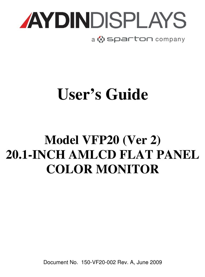 Aydin Displays VFP20 series User manual Aydin Displays VFP20 series User manual