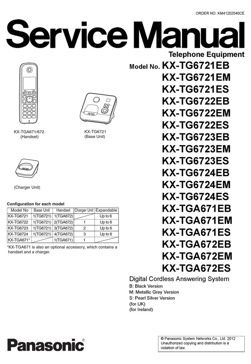 Panasonic KX-TG6721EB User manual Panasonic KX-TG6721EB User manual