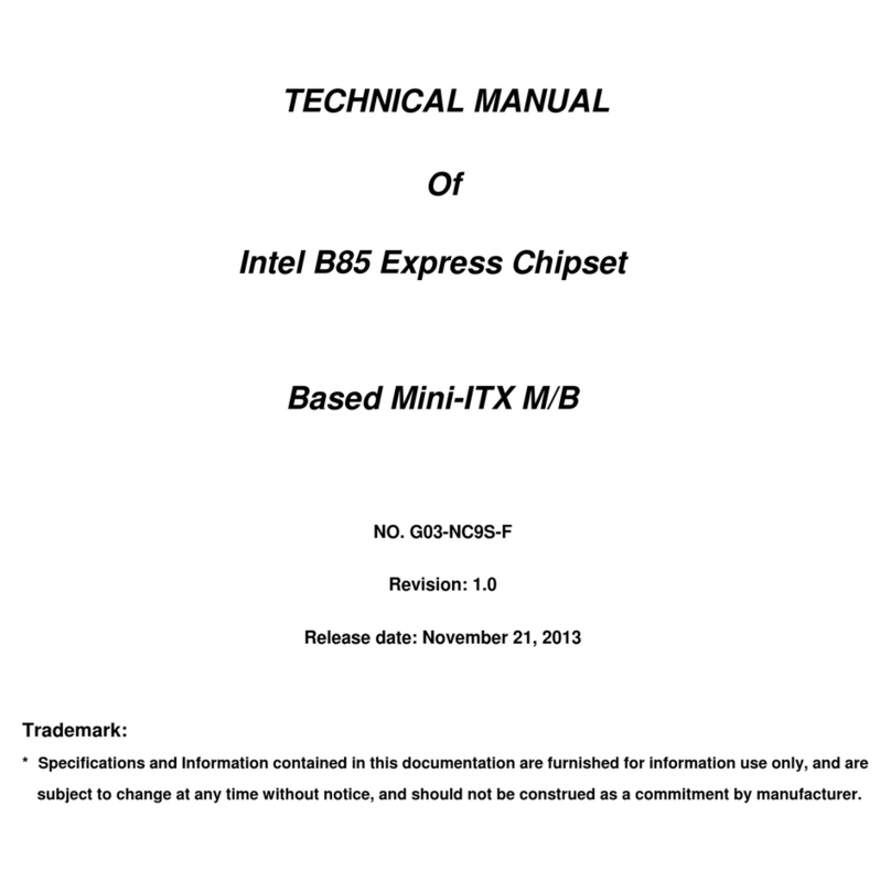 JETWAY NC9S-B85 Technical manual