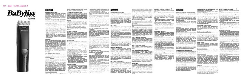 BaByliss 7465E Instructions for use