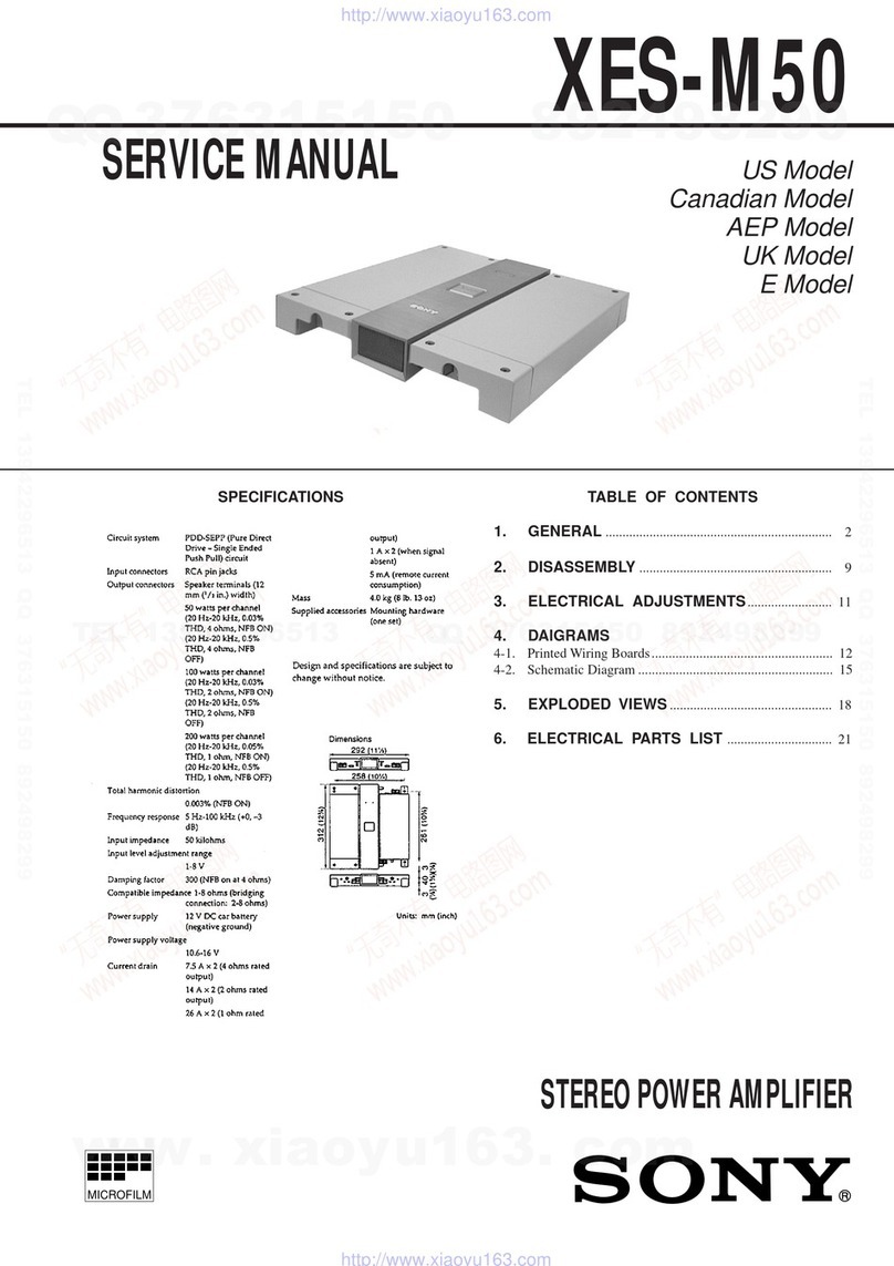 Sony XES-M50 Service manual