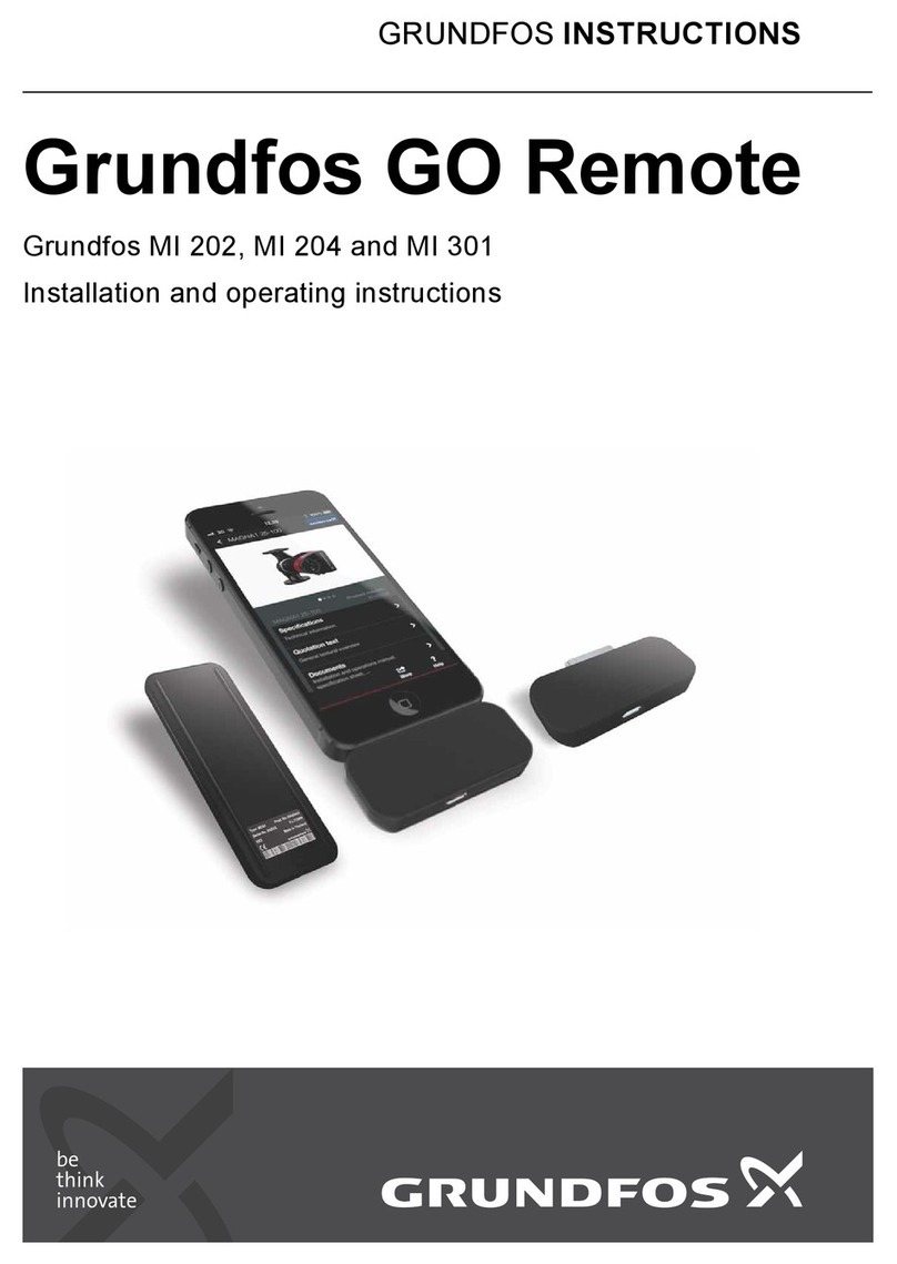 Grundfos MI 202 User manual