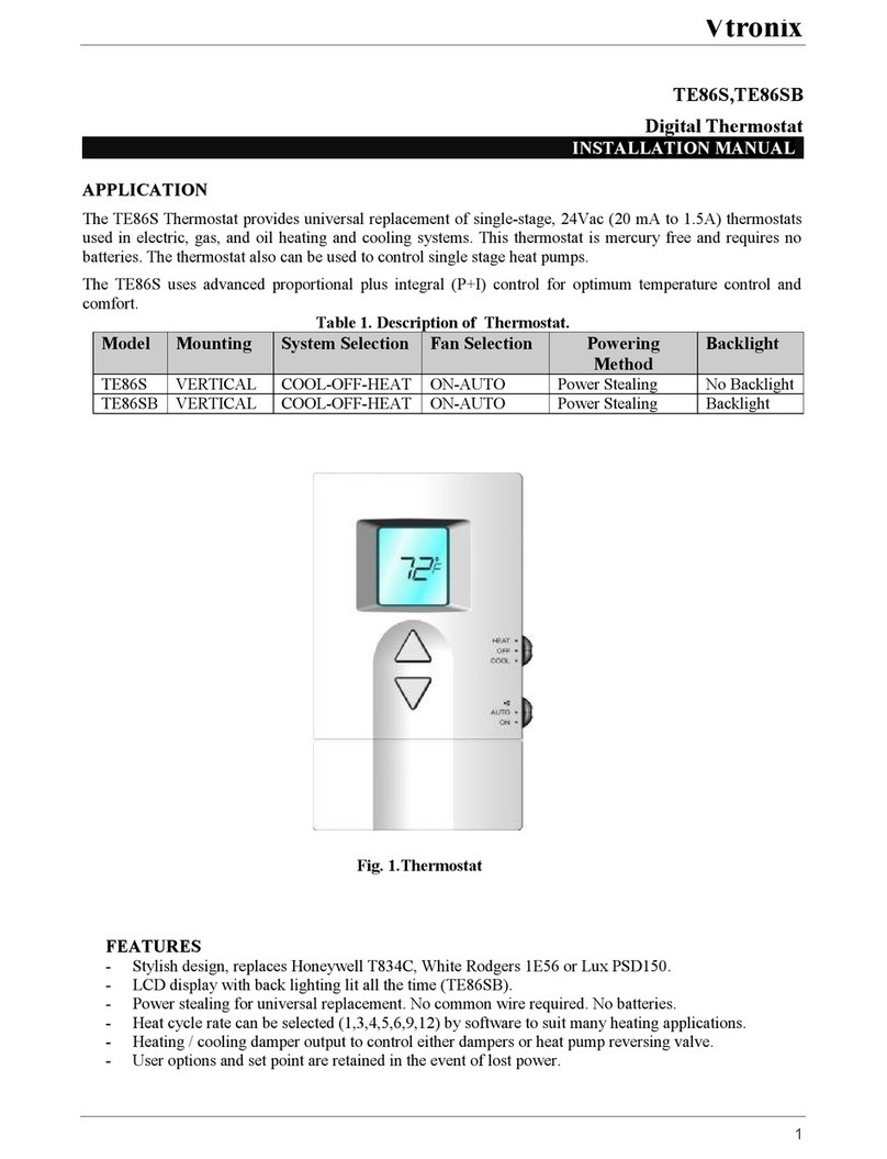 Vtronix TE86S installation manual
