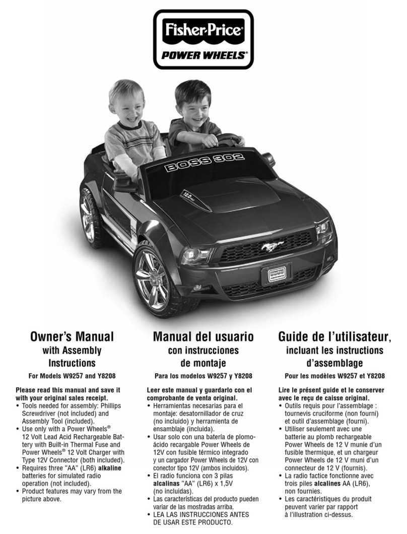 Fisher-Price W9257 User manual