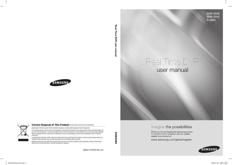Samsung SHR-5040 User manual