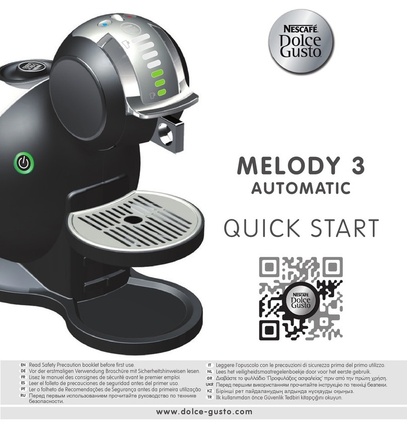 Nescafe MELODY 3 AUTOMATIC User manual