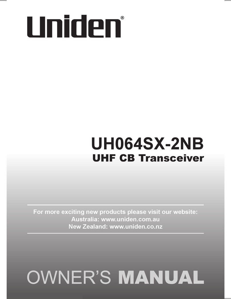 Uniden UH064SX-2NB owner's manual Uniden UH064SX-2NB owner's manual