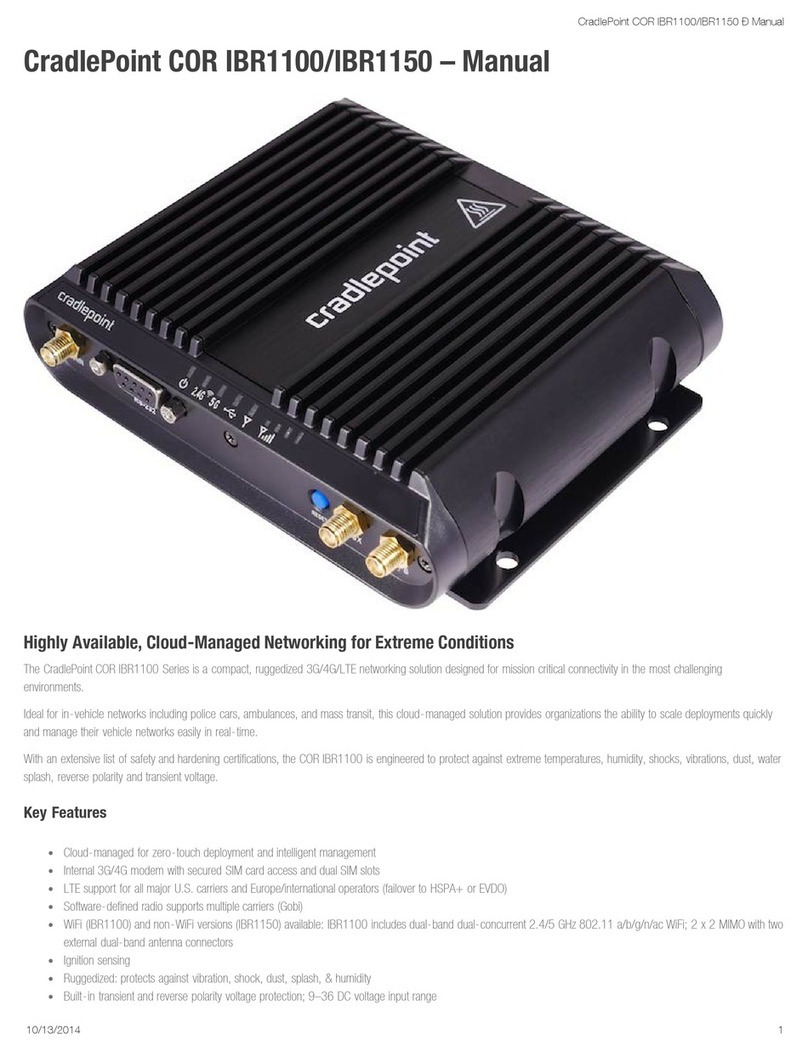 Cradlepoint COR IBR1100/IBR1150 User manual