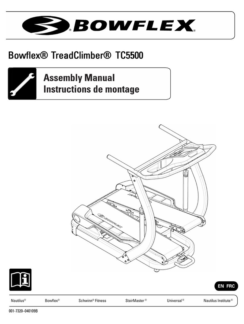 Bowflex TREADCLIMBER TC5500 Assembly manual