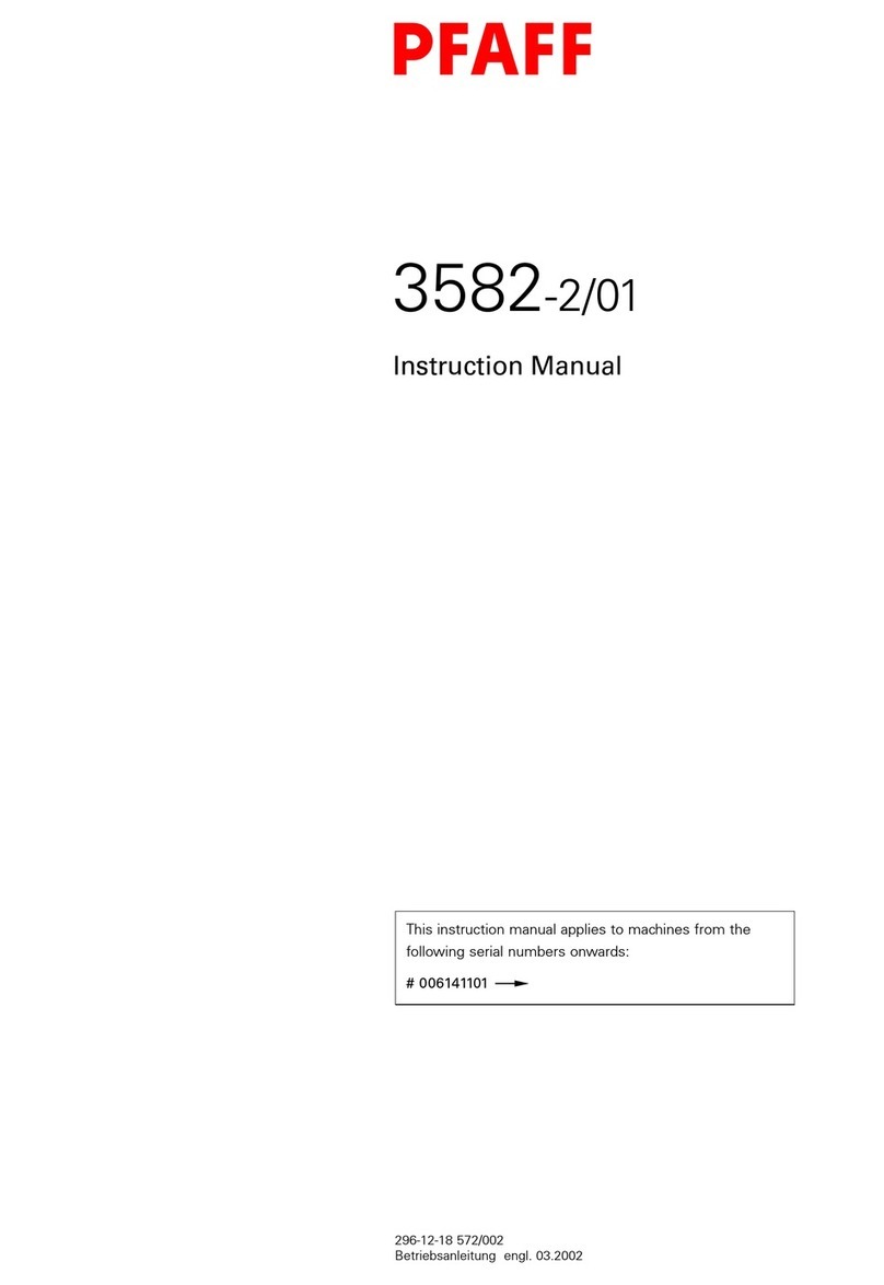 Pfaff 3582-2/01 User manual
