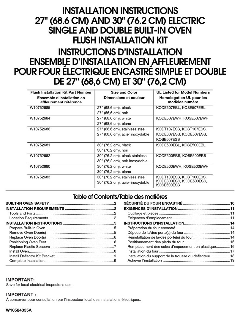 Abt KOSE507EWH installation instructions