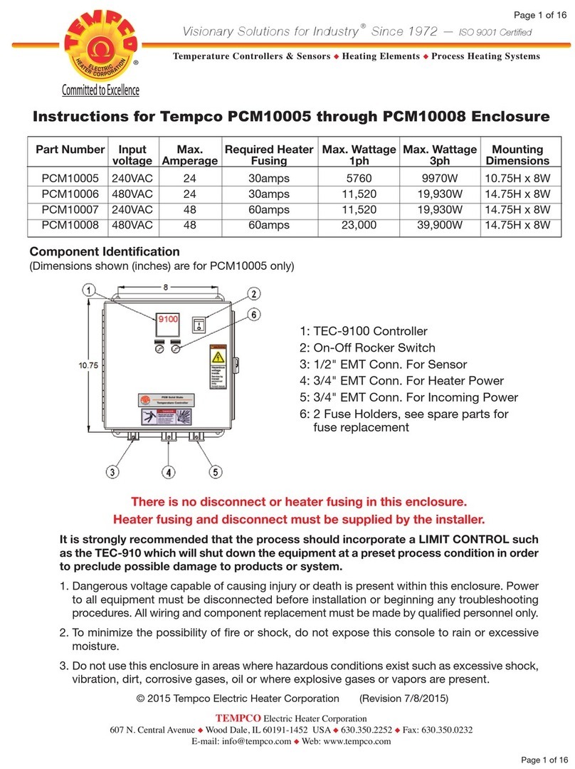 Tempco PCM10005 instructions Tempco PCM10005 instructions