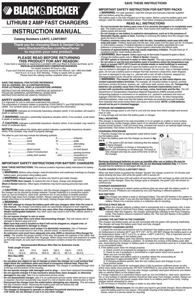 Black & Decker L2AFC User manual