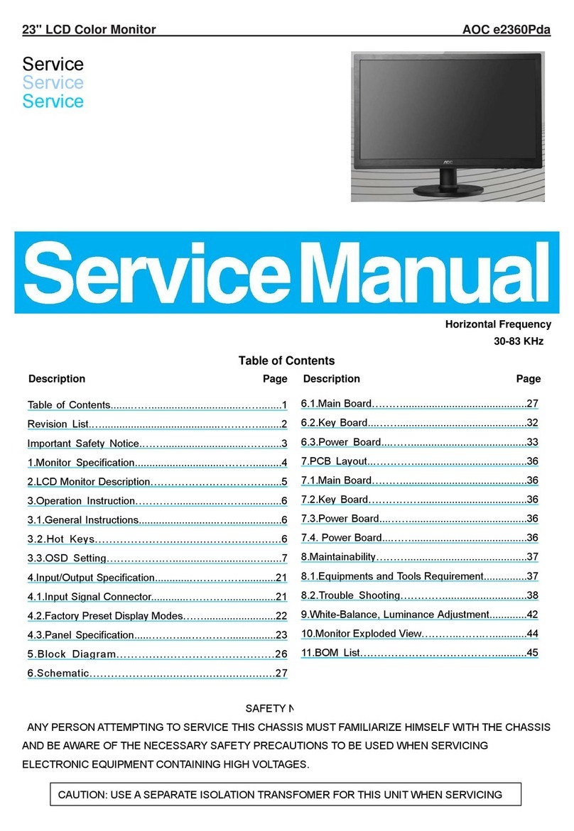 AOC e2360Pda Service manual
