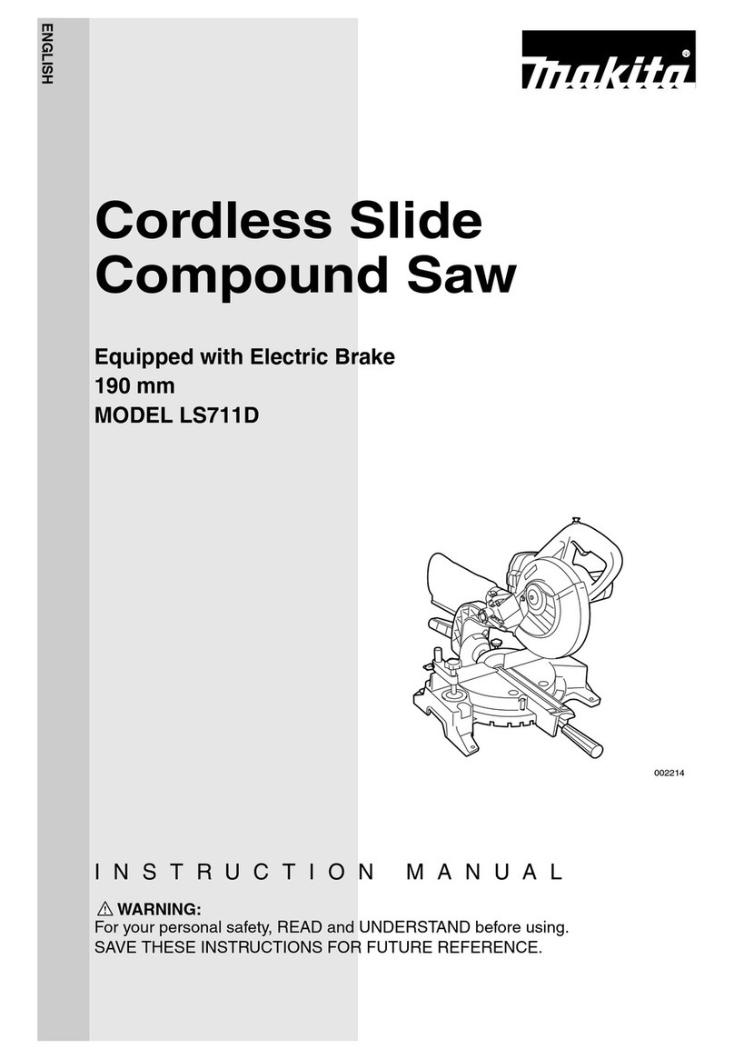 Makita LS711D User manual Makita LS711D User manual