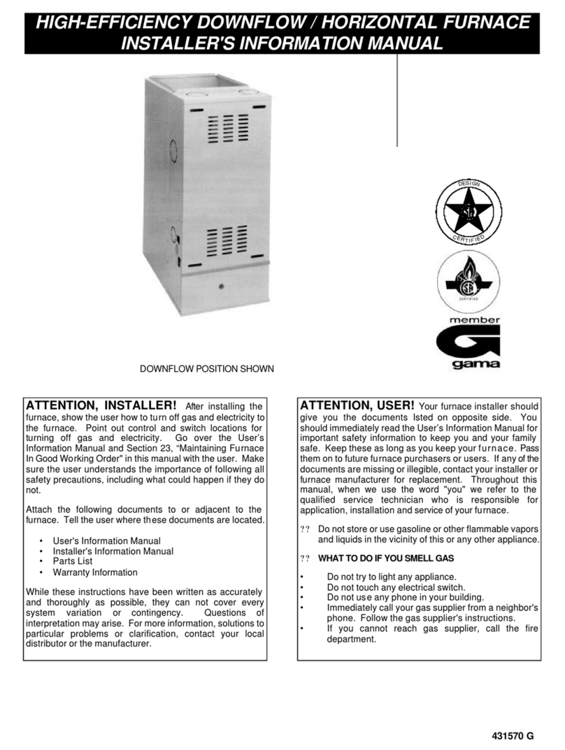 Thermo Pride Thermo Pace Downflow/Horizontal Furnace Quick setup guide Thermo Pride Thermo Pace Downflow/Horizontal Furnace Quick setup guide