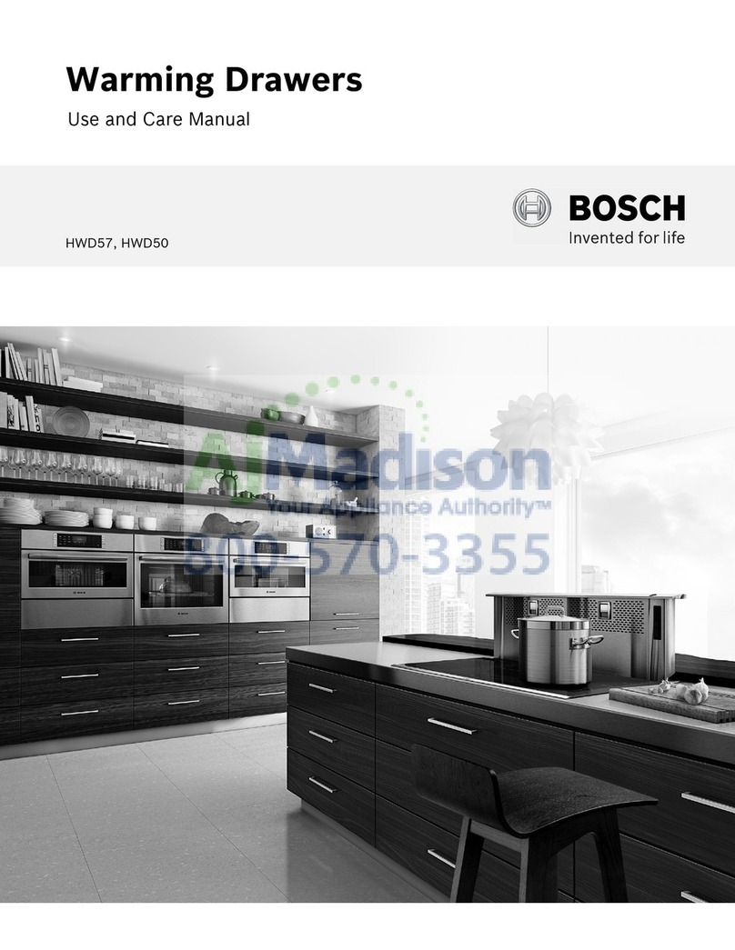 Bosch HWD57 User manual
