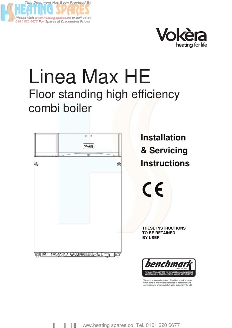 VOKERA Linea Max HE Installation & servicing instructions VOKERA Linea Max HE Installation & servicing instructions