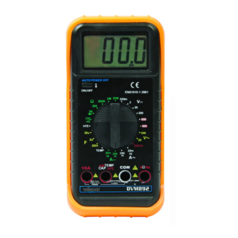 Velleman DVM892 User manual Velleman DVM892 User manual