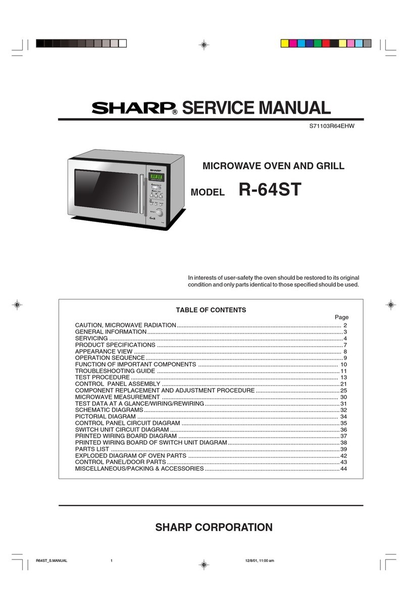Sharp R-64ST User manual Sharp R-64ST User manual