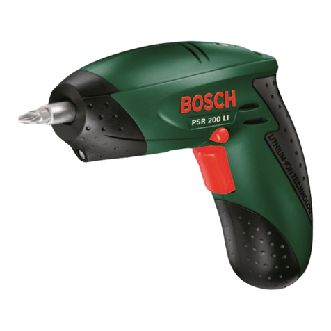 Bosch PSR 200 LI User manual