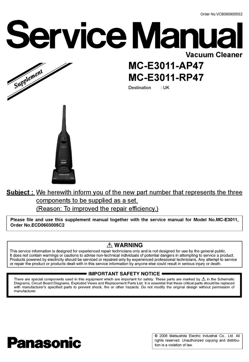 Panasonic MC-E3011-AP47 Service manual