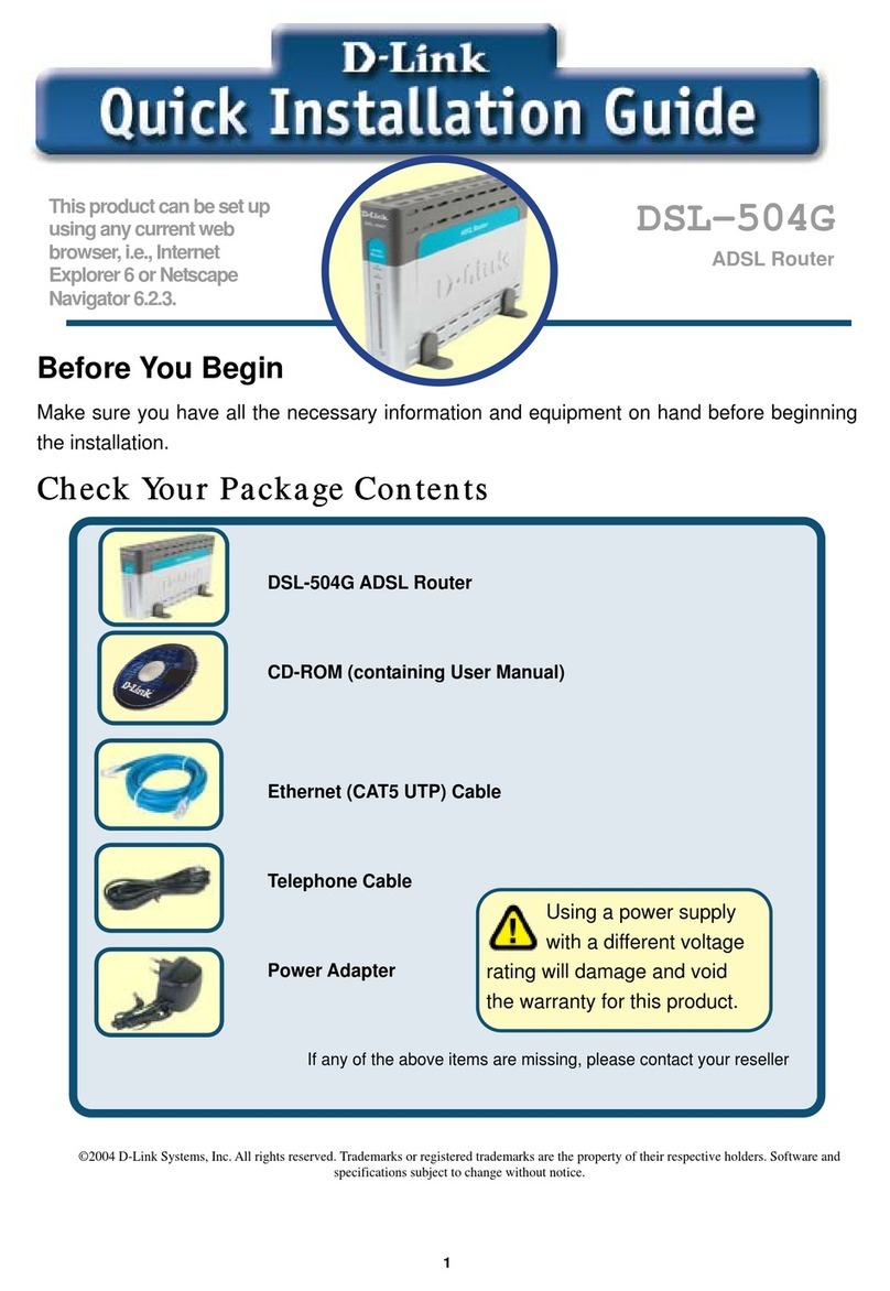 D-Link DSL-504G User manual D-Link DSL-504G User manual