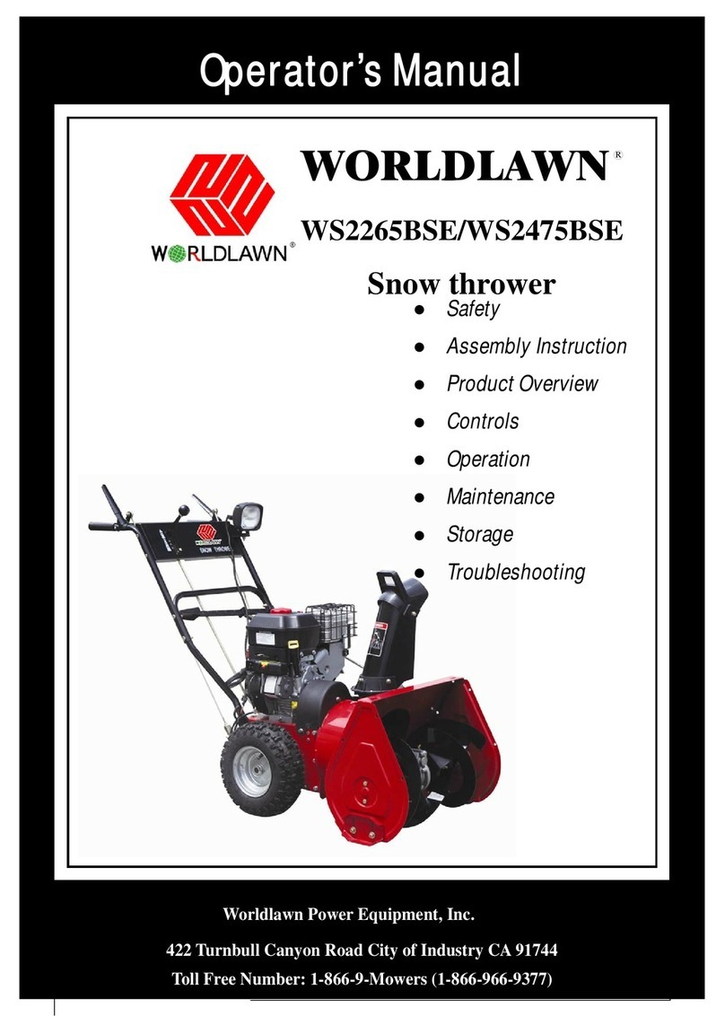 Worldlawn WS2265BSE manual