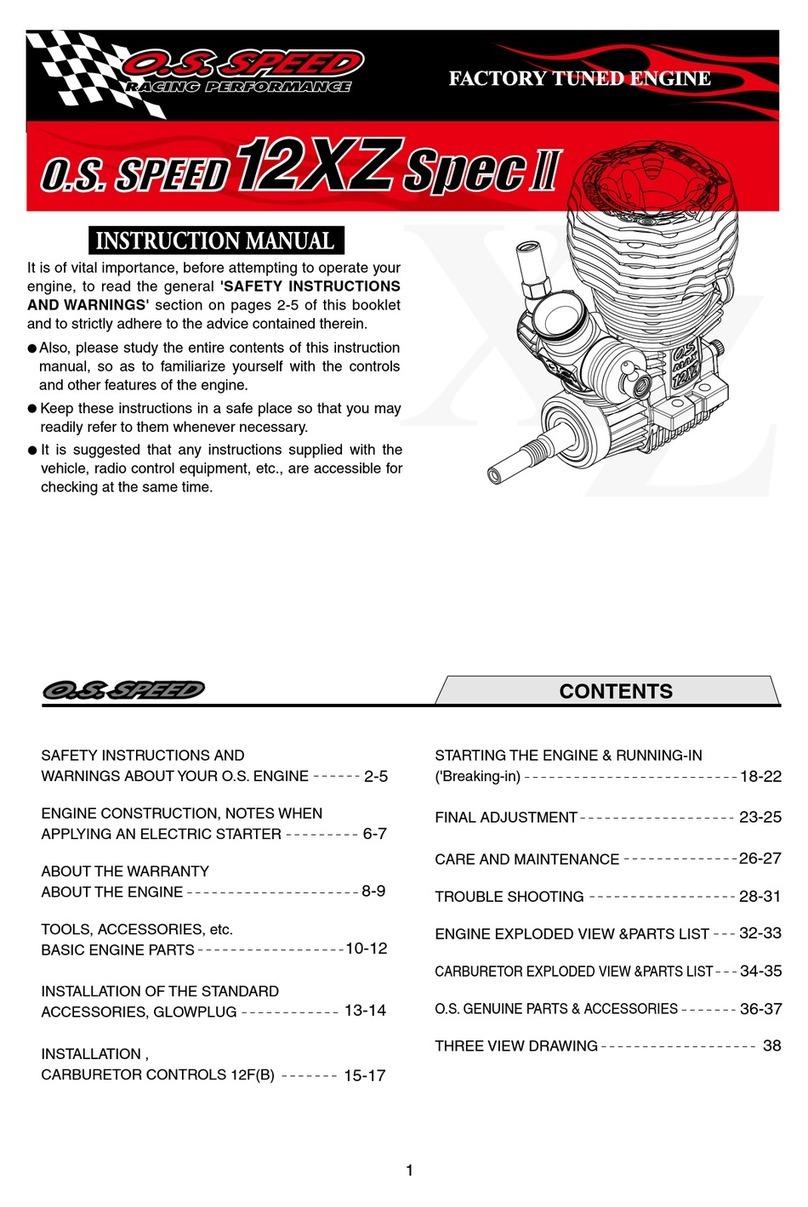 O.S. Speed 12xz Spec II User manual