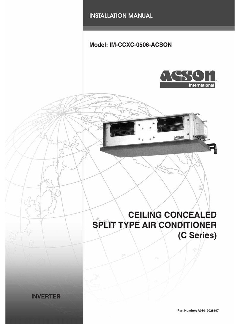 Acson IM-CCXC-0506-ACSON User manual