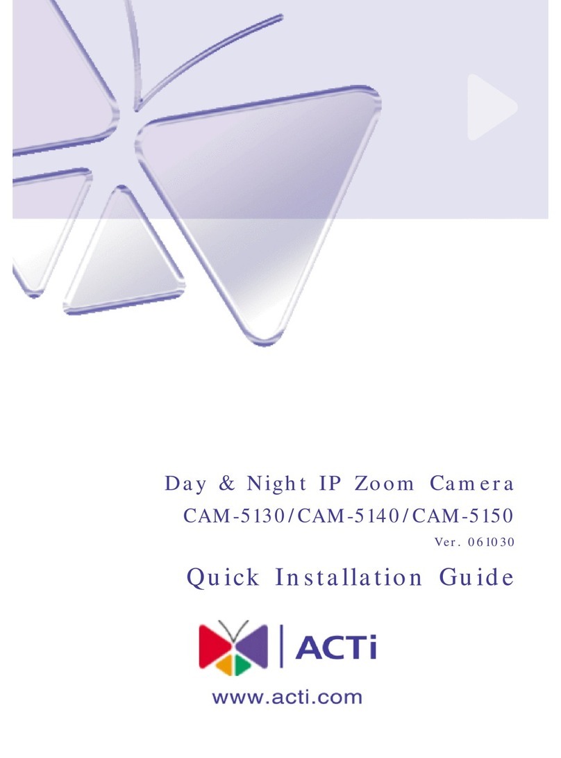 ACTi CAM-5130 Quick installation guide