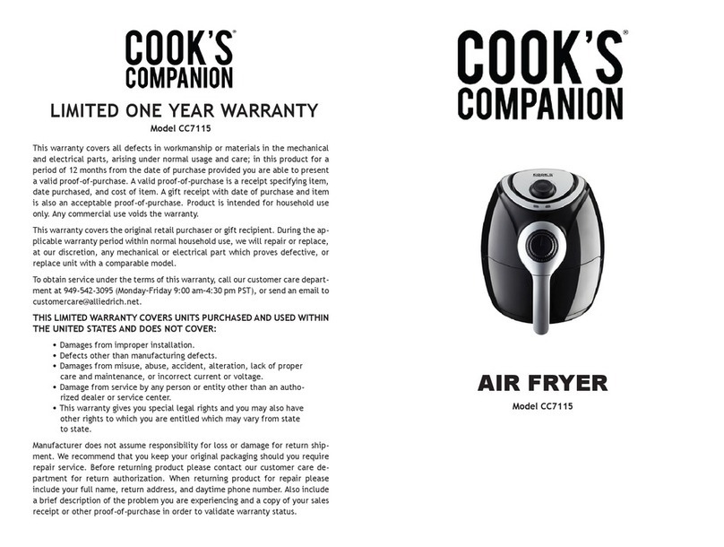 Cook's Companion CC7115 user manual
